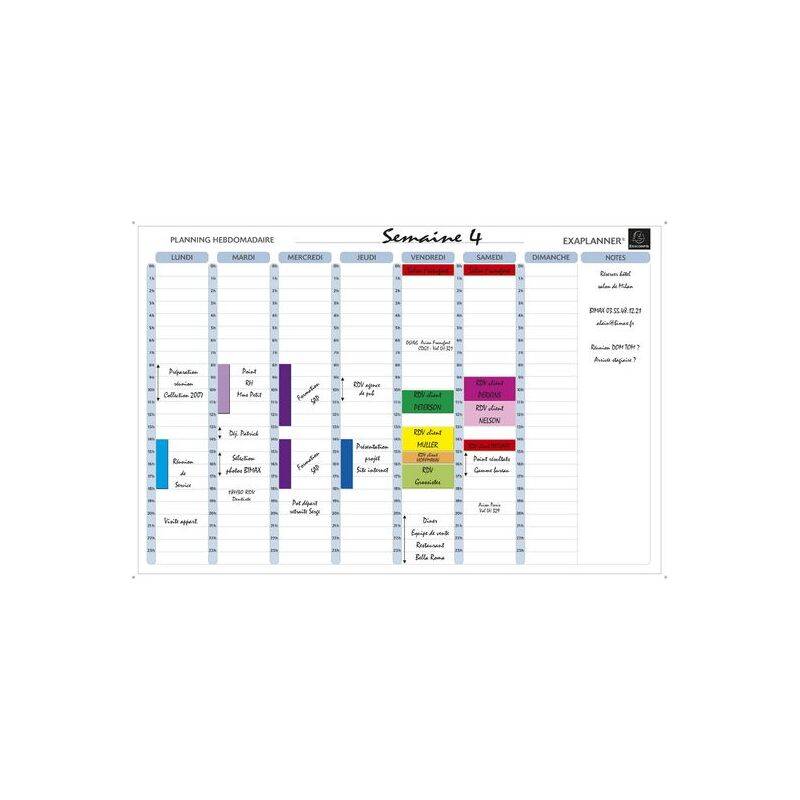 EXACOMPTA Planning magnétique hebdomadaire Exaplanner-0