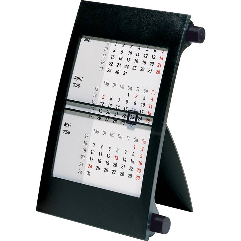 rido idé Tischkalender "3-Monatskalender" 2027/2028, schwarz-0
