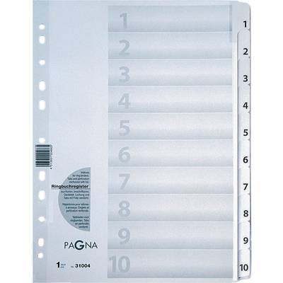 PAGNA Karton-Register Zahlen 1 - 10, DIN A4, 10-teilig
