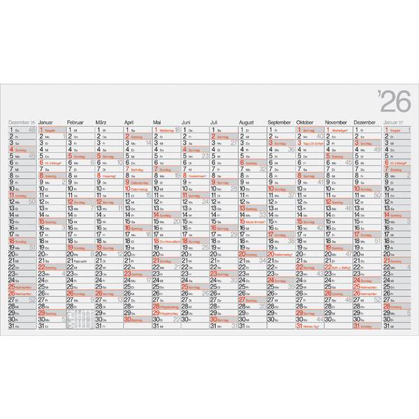 Wandkalender Modell Office II 114x68,5cm 1 Seite = 14 Monate 2027
