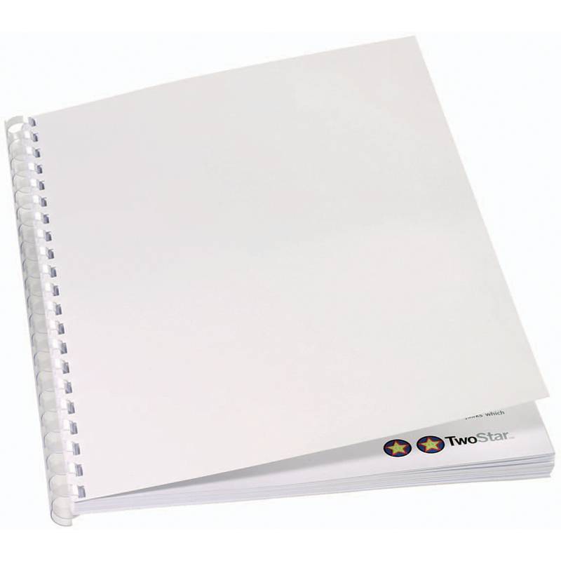 GBC Einbanddeckel ibiStol, DIN A4, Karton, 350 g/qm, weiß-0