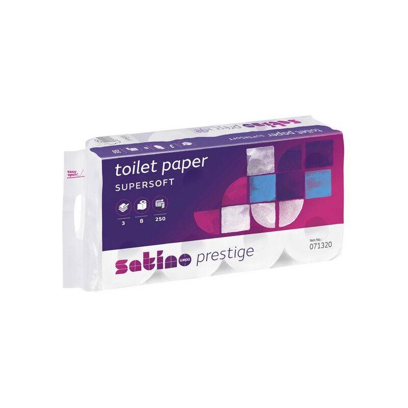 satino by wepa Toilettenpapier Prestige, 3-lagig, hochweiß-0
