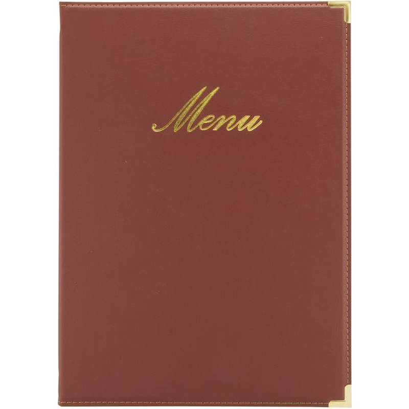 Securit Speisekarten-Mappe CLASSIC, A4, weinrot (70020369)-0