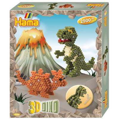 Hama Bügelperlen midi 3D "Dinos", Geschenkpackung
