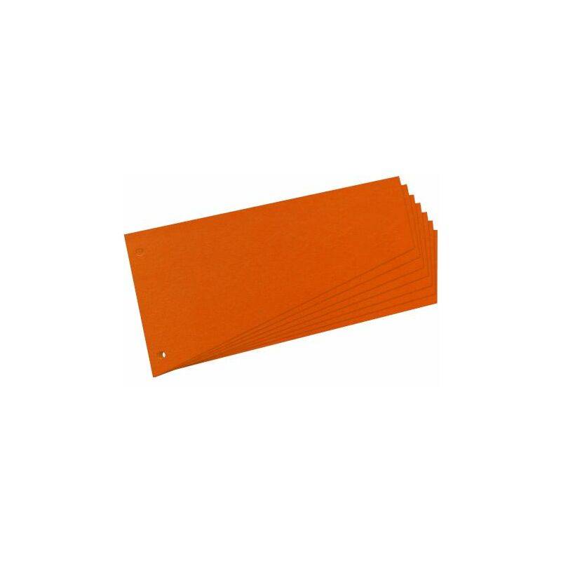 herlitz Trennstreifen, trapezförmig, Manila-Karton, orange-0