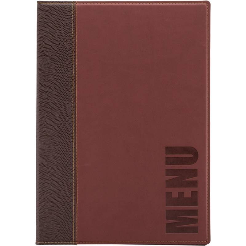 Securit Speisekarten-Mappe TRENDY, A4, weinrot-0