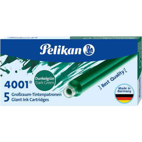 Pelikan Großraum-Tintenpatronen 4001 GTP/5, dunkelgrün