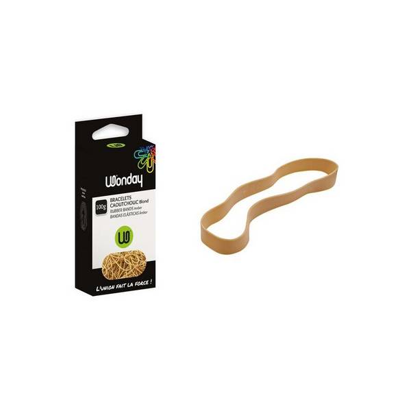 Wonday Gummibänder, natur, Breite: 6 mm, 100 g