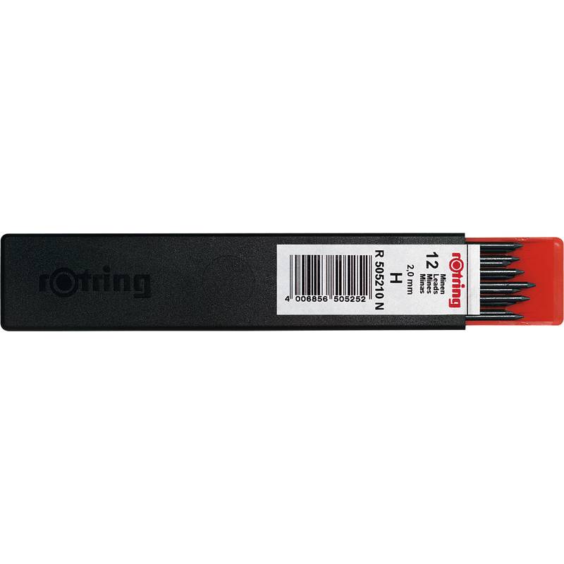 Rotring Leads for 2.0 mm HB Pencils, HB, 2 mm-0