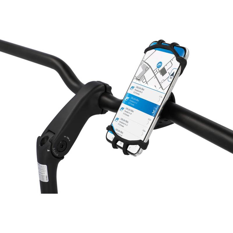 FISCHER Fahrrad-Smartphonehalter Silikon, schwarz-0