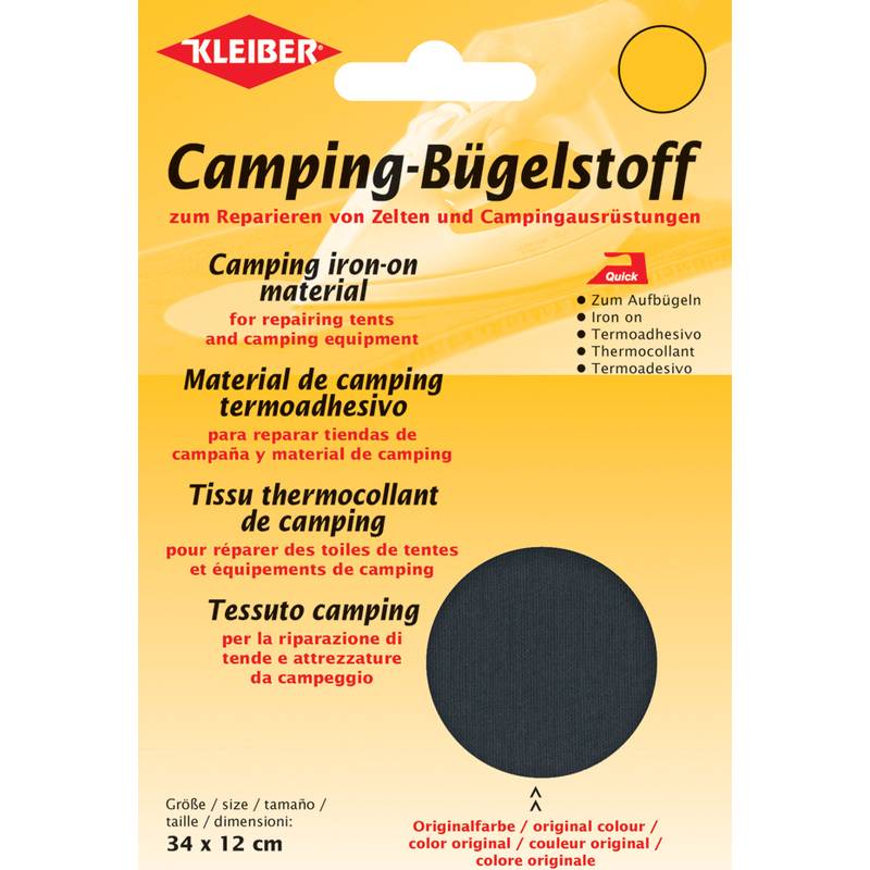 KLEIBER Quick-Camping-Bügelstoff, 340 x 120 mm, anthrazit-0