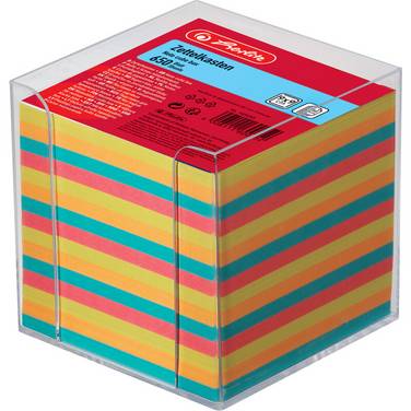 herlitz Zettelbox, Kunststoff, 90 x 90 mm, glasklar