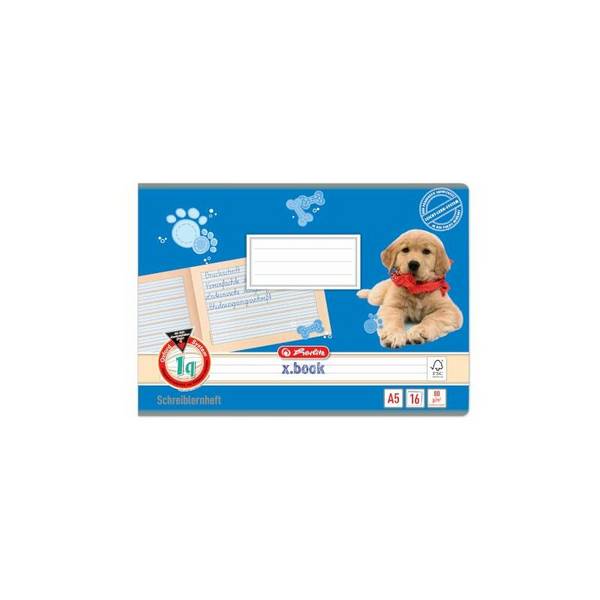 herlitz Schreiblernheft x.book, DIN A5 quer, Lineatur 1q