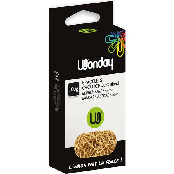 Wonday Gummiringe im Karton, natur, 64 mm, 100 g (61450024)