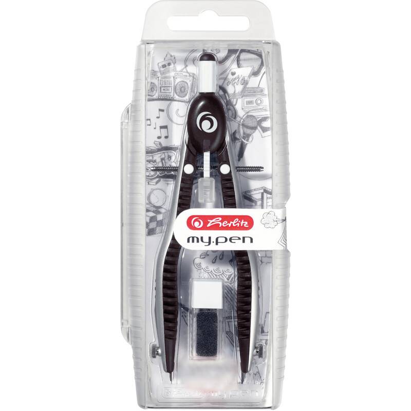 herlitz Schnellverstellzirkel my.pen, schwarz/grau-0