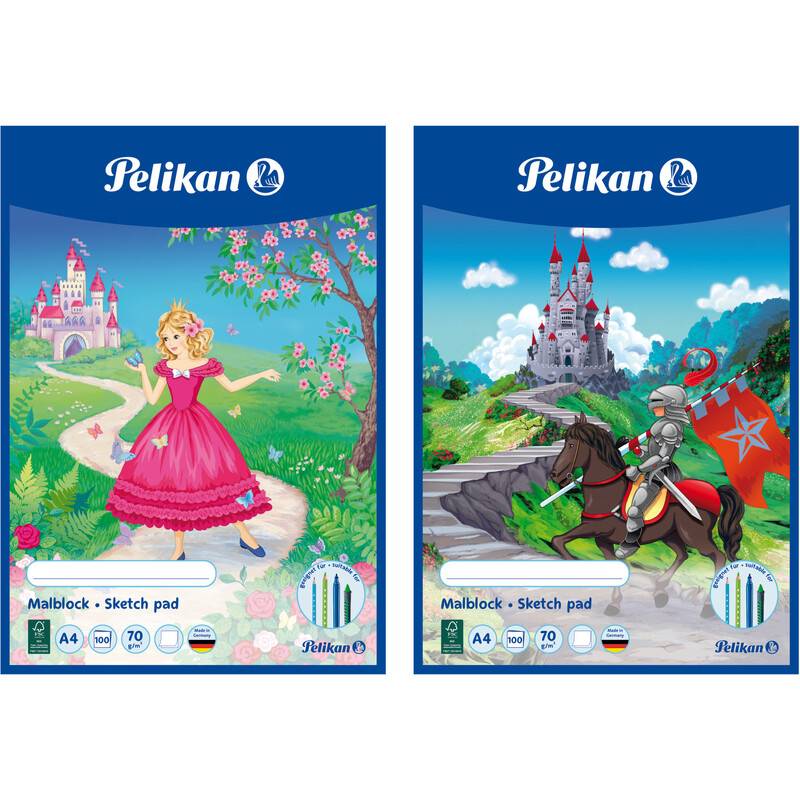 Pelikan Malblock MC 4/100, DIN A4, 70 g/qm, 100 Blatt