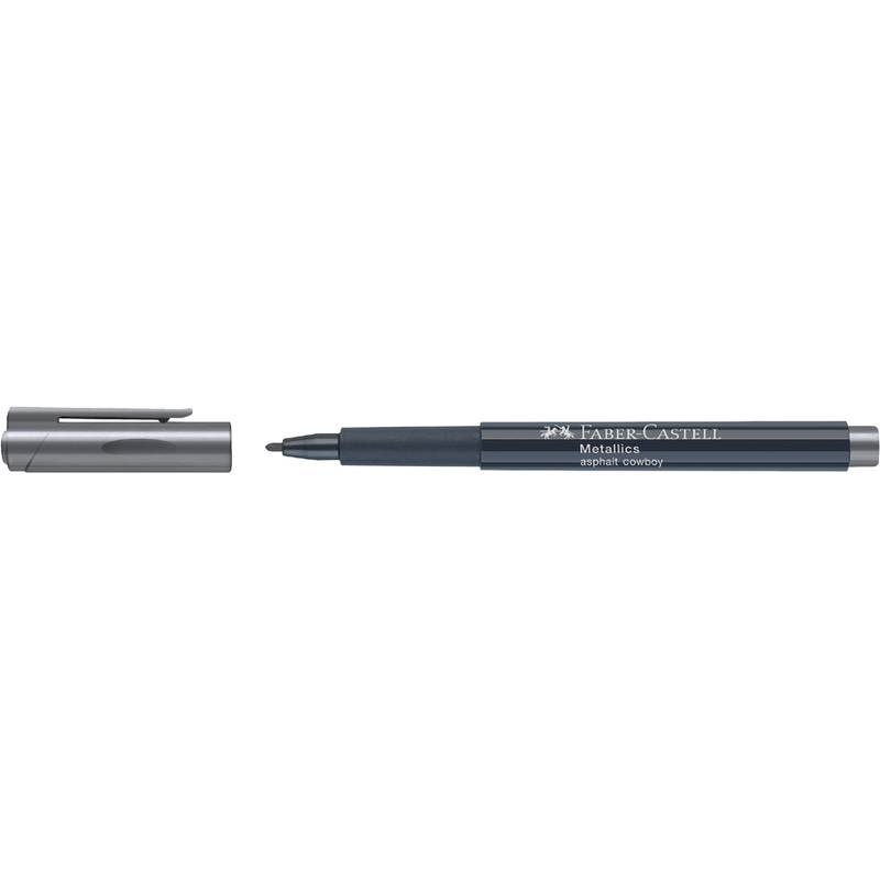 FABER-CASTELL Metallics Marker, grau