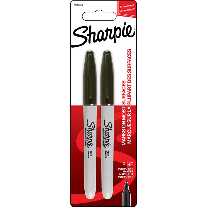 Sharpie Marker Fein Rundspitze schwarz 2er Blister-0