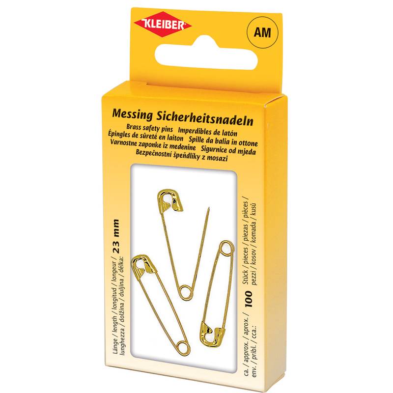 KLEIBER Sicherheitsnadeln, Farbe: messing, in Metalldose-0