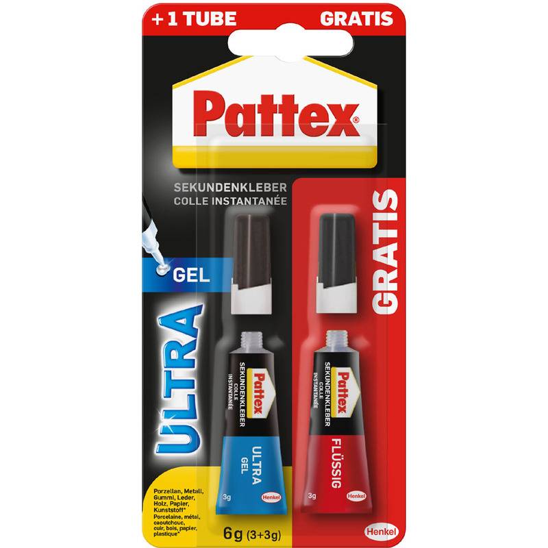 Pattex Sekundenkleber Ultra Gel + 3 g Flüssig gratis-0
