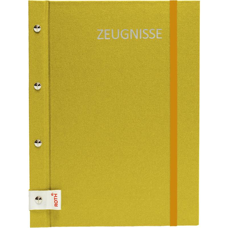 Zeugnismappe - 12 Hüllen gold.