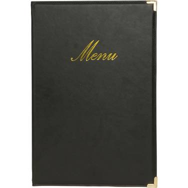 Securit Speisekarten-Mappe CLASSIC, A4, schwarz