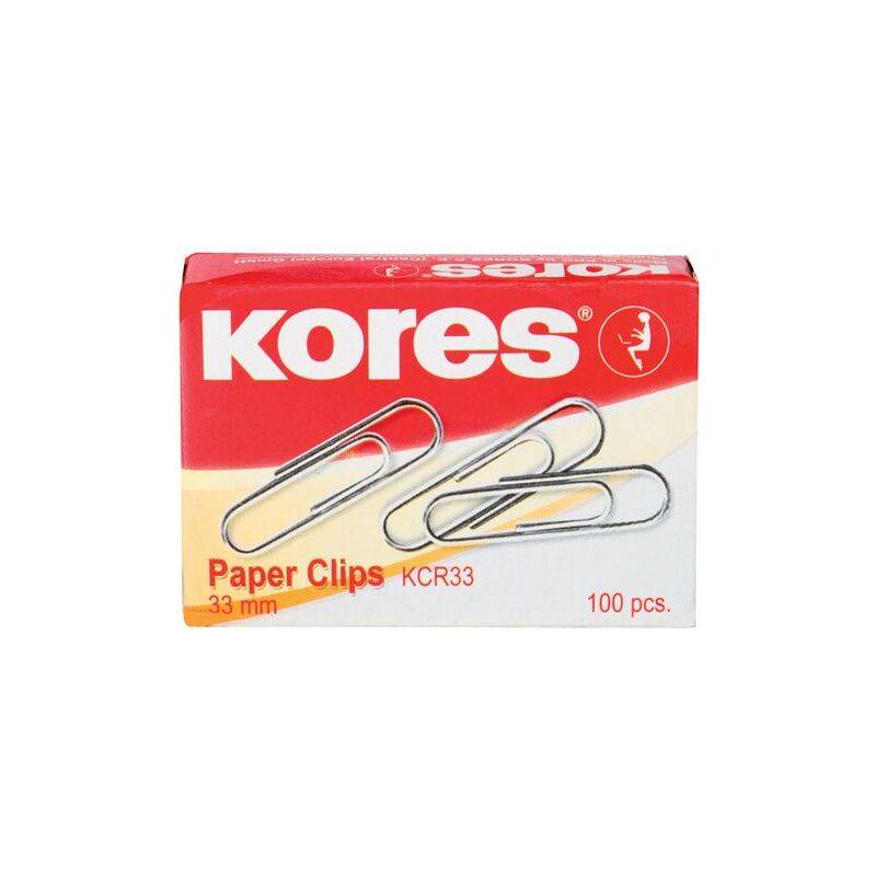 Kores Büroklammern, 25 mm, verzinkt-0