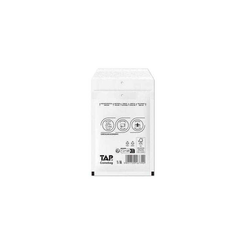 TAP Luftpolster-Versandtaschen COMEBAG, Typ I, weiß, 44 g-0