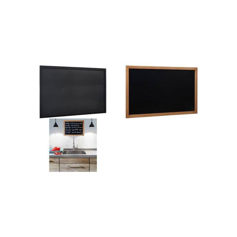 Securit Kreidetafel WOODY, mit Holzrahmen, teak-0