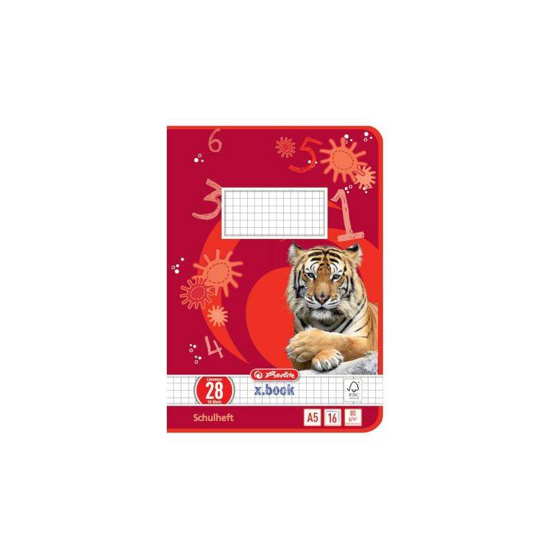 herlitz Schulheft x.book Lineatur 28 kariert DIN A5 300003290-0