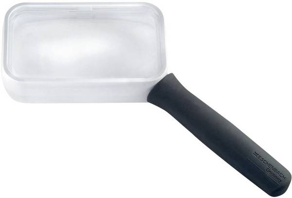 Eschenbach 2668950  Handlupe  Vergrößerungsfaktor: 2.7 x Linsengröße: (L x B) 90 mm x 50 mm Schwarz
