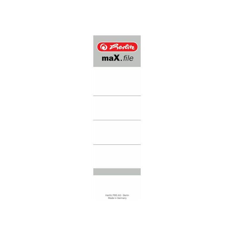 herlitz Ordnerrücken-Einsteckschilder maX.file, 54 x 190 mm