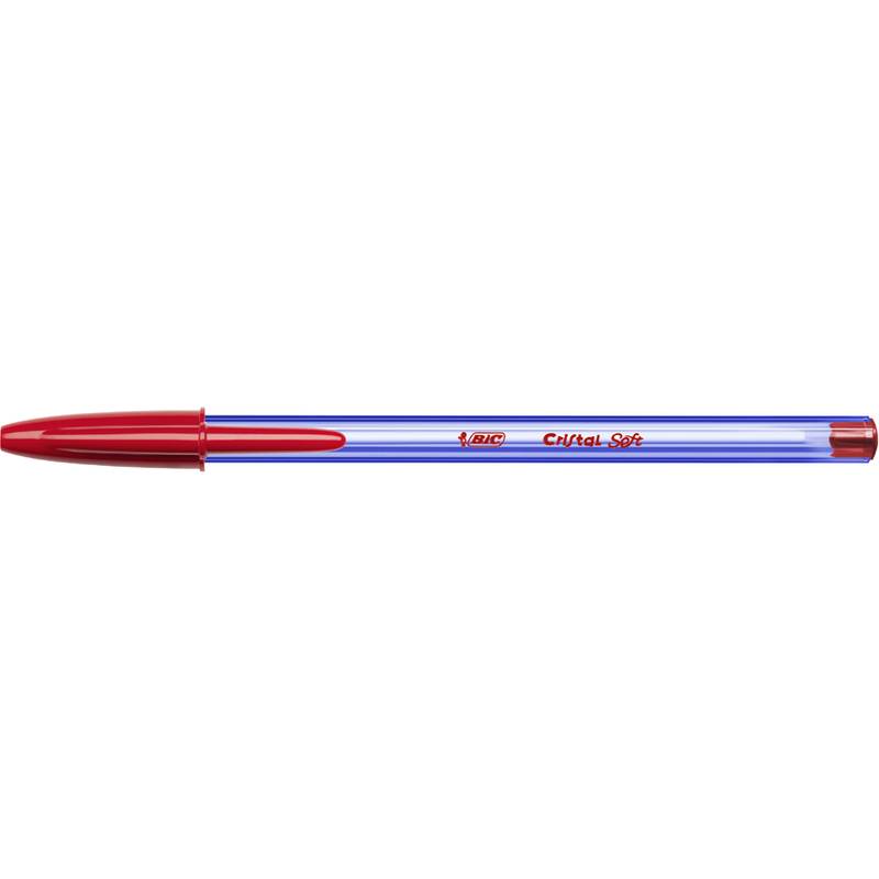 BIC Kugelschreiber Cristal Soft, Strichfarbe: rot-0