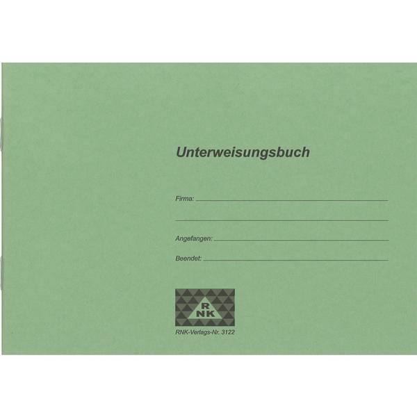 Unterweisungsbuch für die betriebliche Unfallverhütung A5 24 Blatt