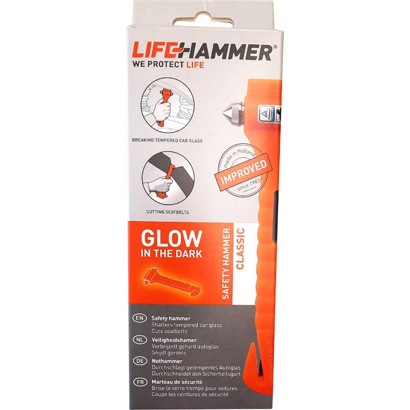 Leina Notfallhammer, mit Gurtschneider, orange-0