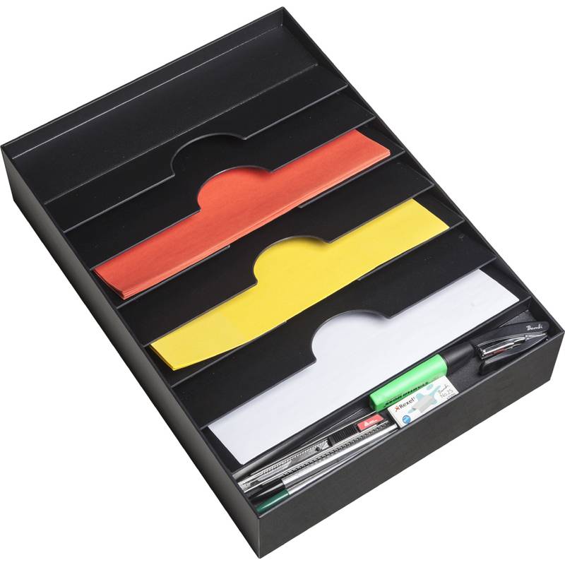 PAPERFLOW Schubladeneinsatz, 6 Fächer, schwarz-0