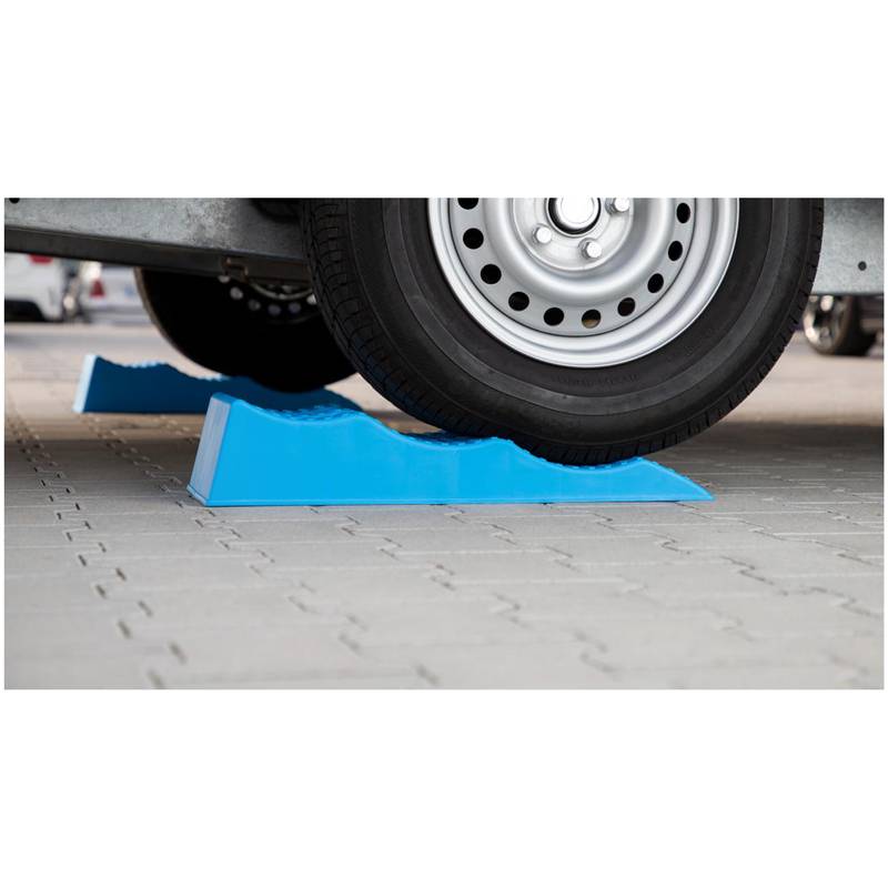 cartrend Caravan-Ausgleichskeil, blau, 2er Set-0
