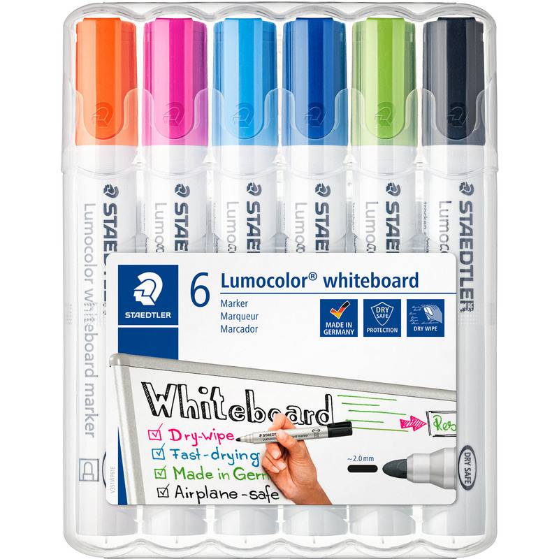 STAEDTLER Lumocolor Whiteboard-Marker 351, 6er Etui-0