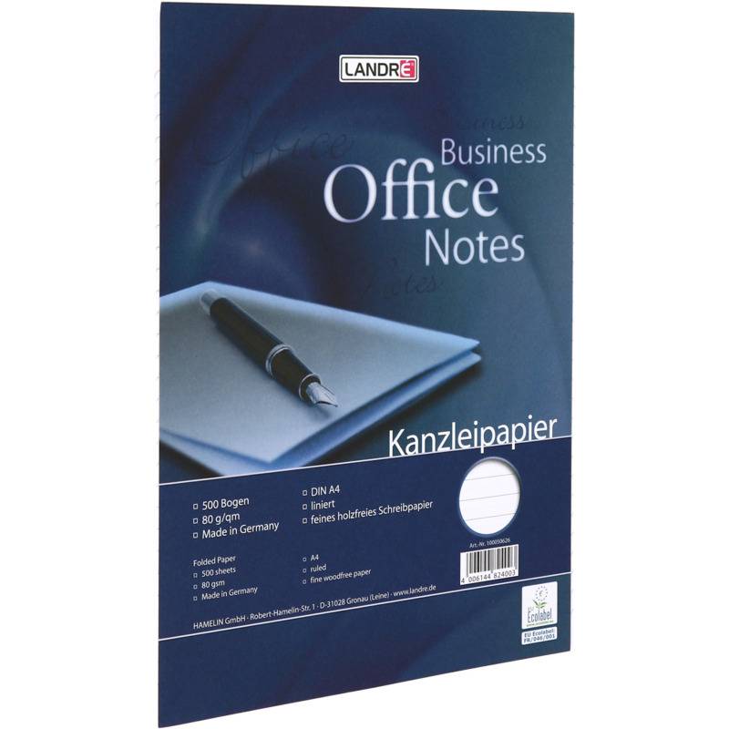 herlitz Kanzleipapier, DIN A4, liniert, ohne Rand-0