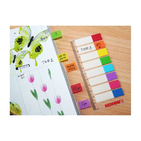 Kores Pagemarker - Folie, 12 x 45 mm, 8 x 15 Blatt