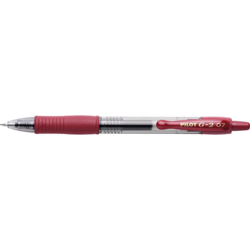 PILOT Gelschreiber G-2 PLUS medium, bordeaux-0