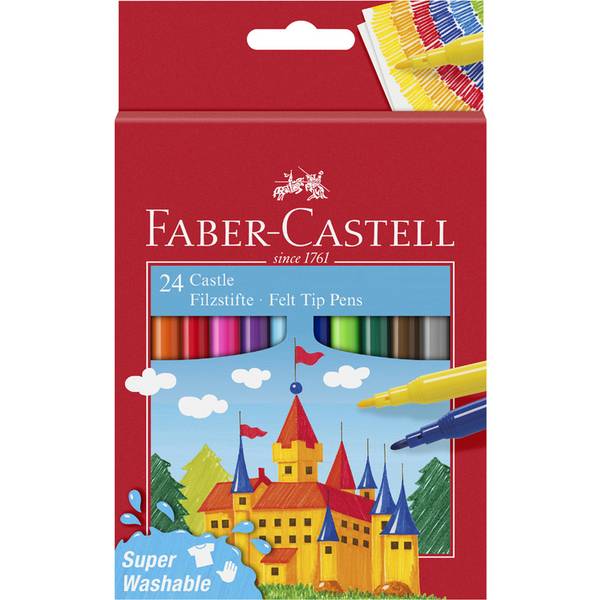 FABER-CASTELL - Filzstift Castle 24er Kartonetui