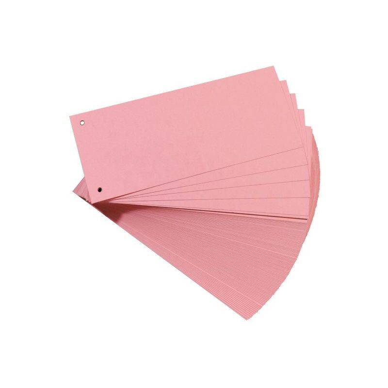 herlitz Trennstreifen, für DIN A4, Manila-Karton, rosa-0
