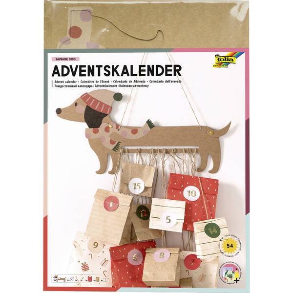 Adventskalender-Set Sausage Dog 54-teilig