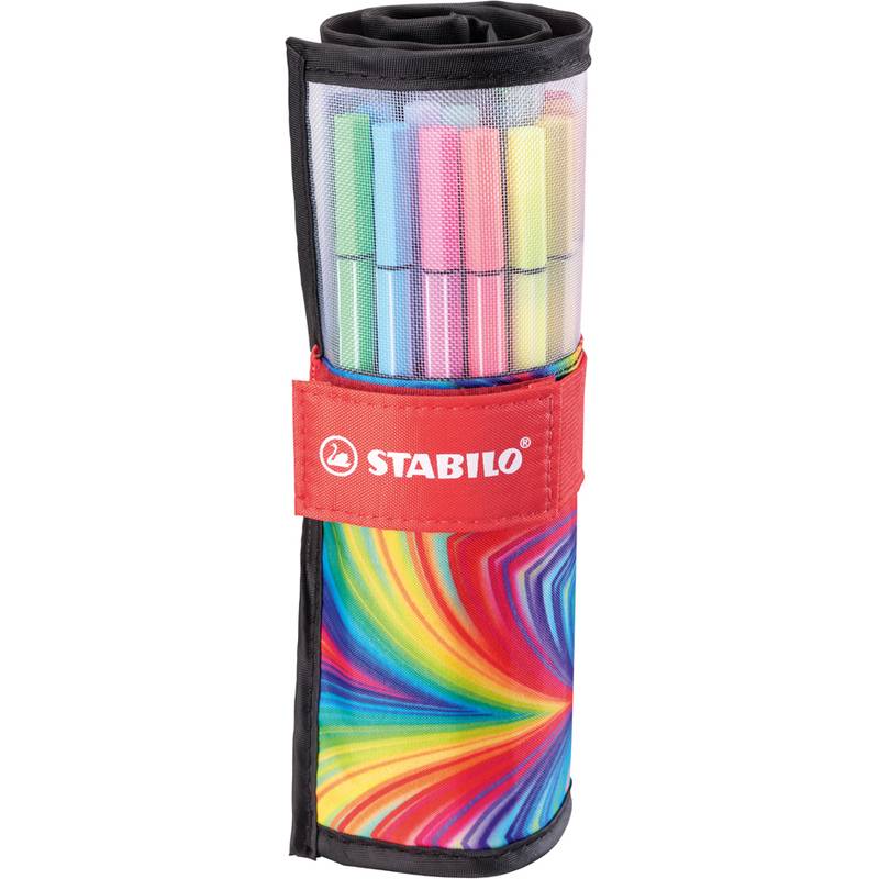 STABILO Fasermaler Pen 68, 25er Rollerset ARTY Edition-0