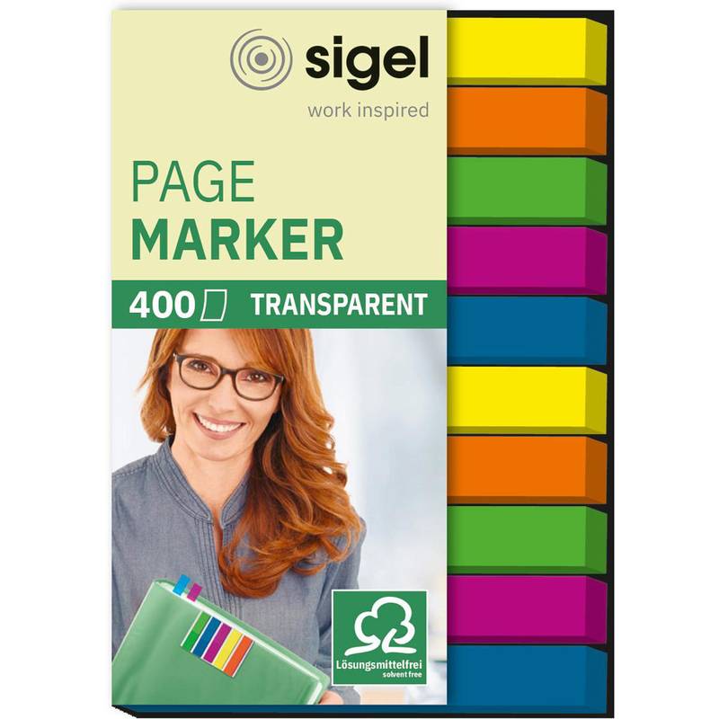 sigel Haftmarker micro, 50 x 6 mm, 400 Blatt-0