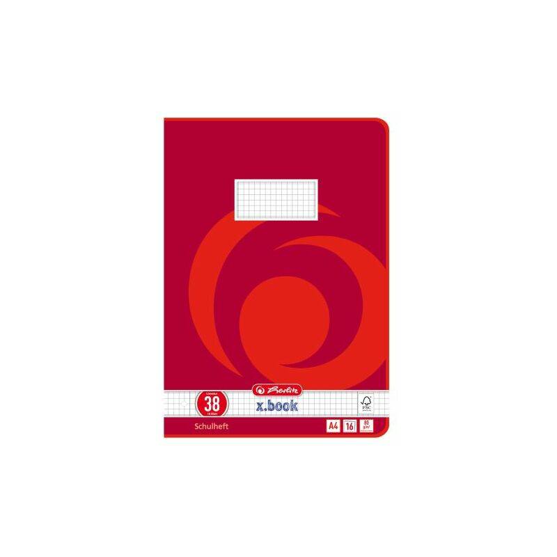 herlitz Schulheft x.book Lineatur 38 kariert DIN A4 400198922-0