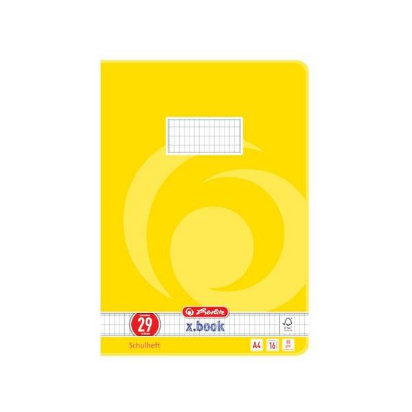 herlitz Schulheft x.book, DIN A4, Lineatur 29 / rautiert