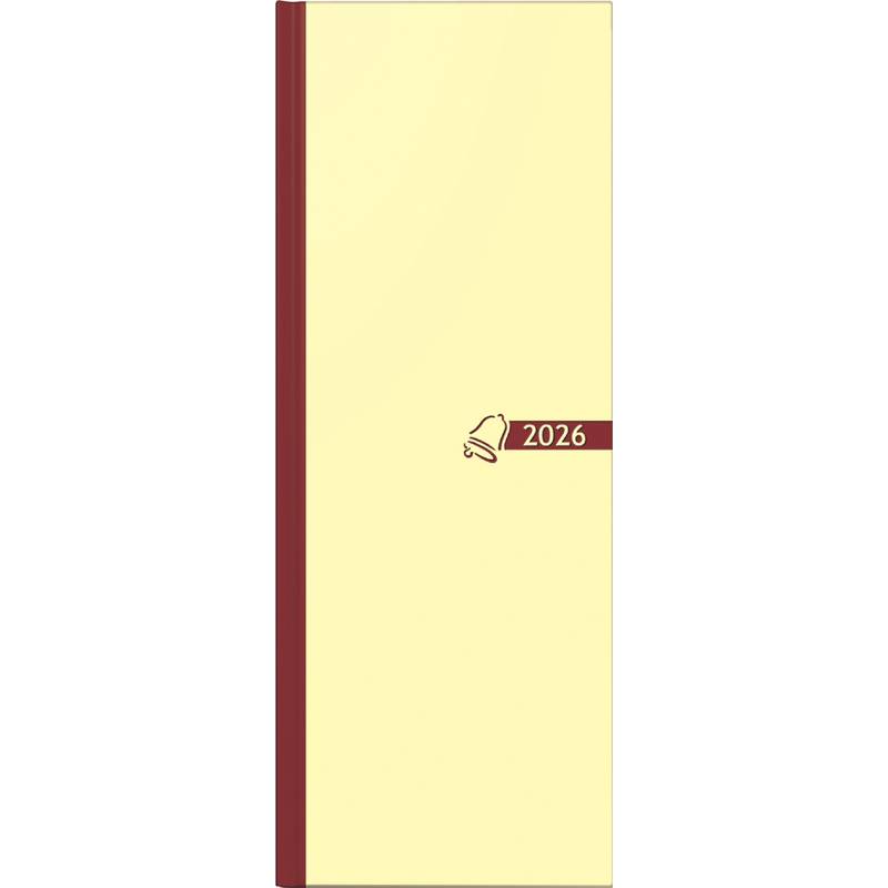 Tagebuch 110x297mm 1 Tag/Seite chamois Kalendarium 2027-0