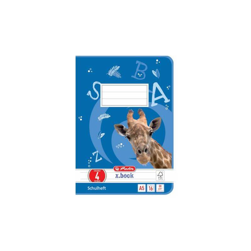 herlitz Schulheft x.book Lineatur 4 liniert DIN A5 300004140-0